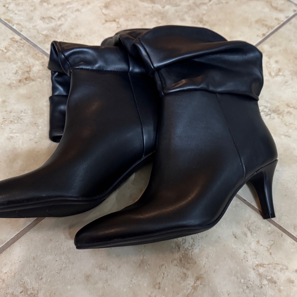 Nine West Black Heeled Boots